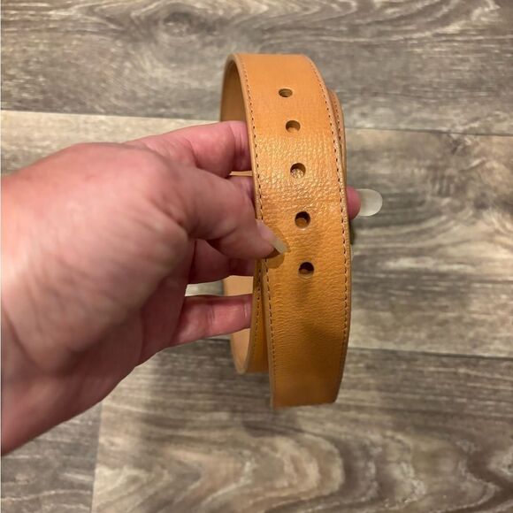 BRAVE Tan Italian Leather Belt Size 28 - Picture 7 of 7